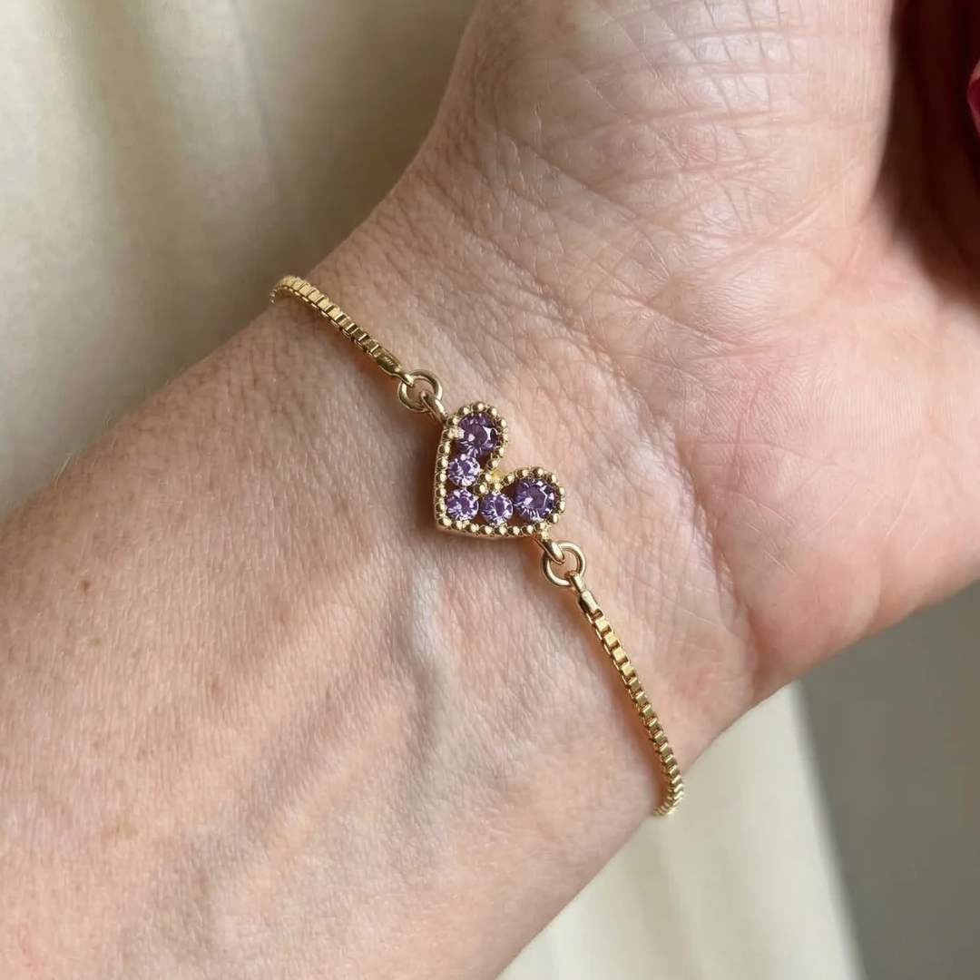 Lilac Love Bracelet | Gold