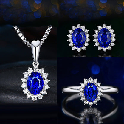 Sophia Fleurane Blue Set | White Gold