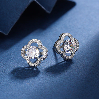 Aria Clover Charm Set | White Gold