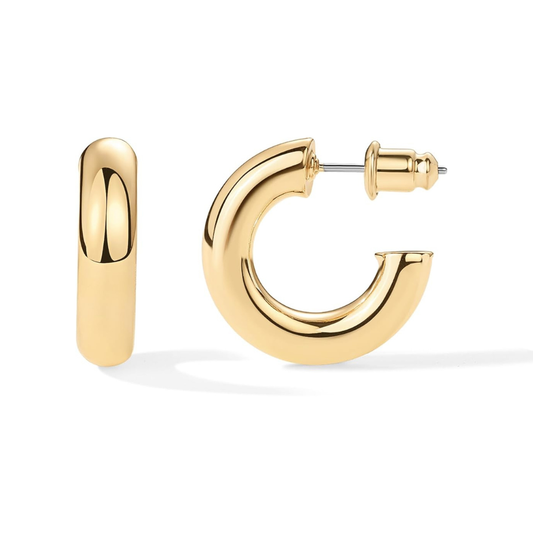 Stardust Hoop Earrings | Gold