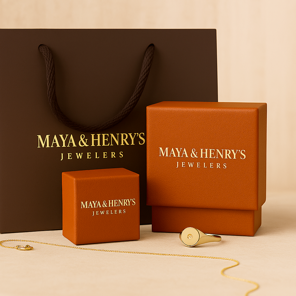 Bubble letter initial necklace set | White Gold